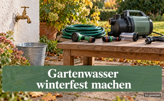 Gartenwasser winterfest machen - Symbolbild