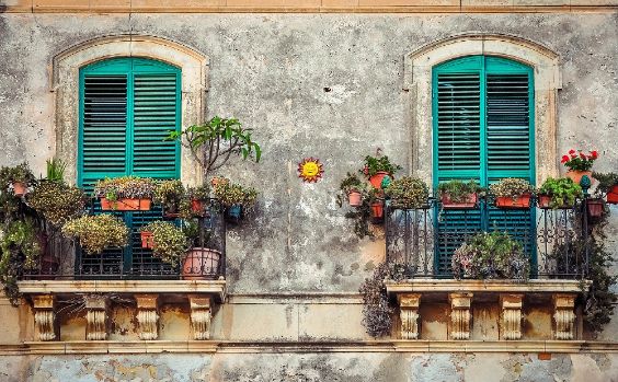 Balkon Kuba romantisch