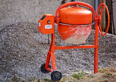 betonmischer orange 400